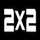 RU: 2X2 logo