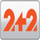 UA: 2PLUS2 logo